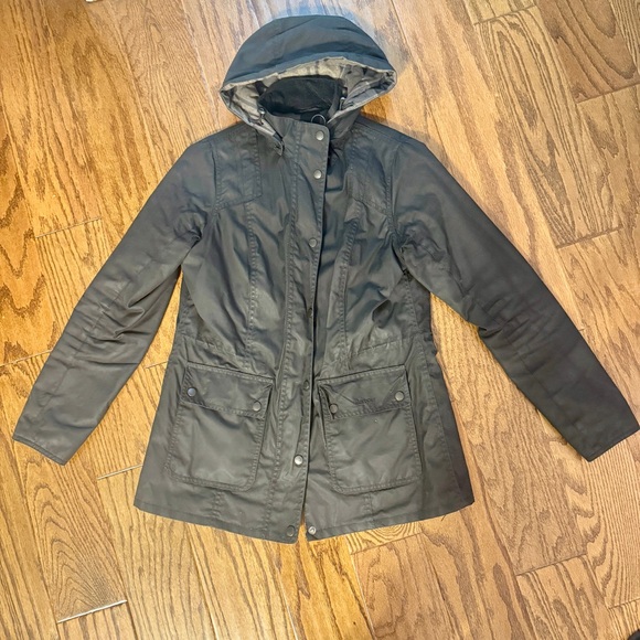 BARBOUR Waxed Cotton Orkney Tartan Jacket - Picture 4 of 11